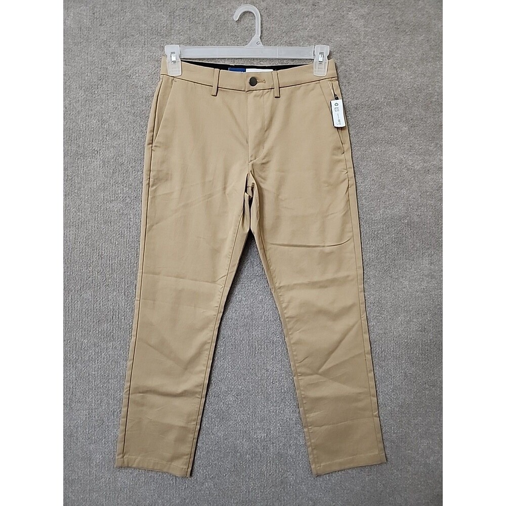Old Navy Slim Ultimate Tech Built-In Flex Chino Pants Mens 28x28 Beige NEW